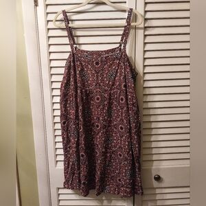 Bohemian Patterned Spaghetti Strap Dress